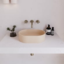 EQ 400mm Oval Concrete Above Counter Basin